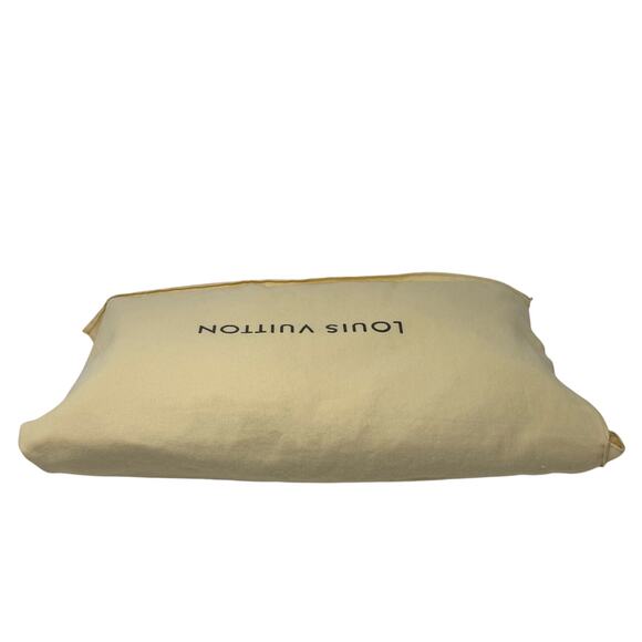 Upcycled Home Decor Pillow Made from Authentic Designer Dust Bag 11x21 - Picture 3 of 6